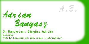 adrian banyasz business card