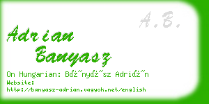 adrian banyasz business card